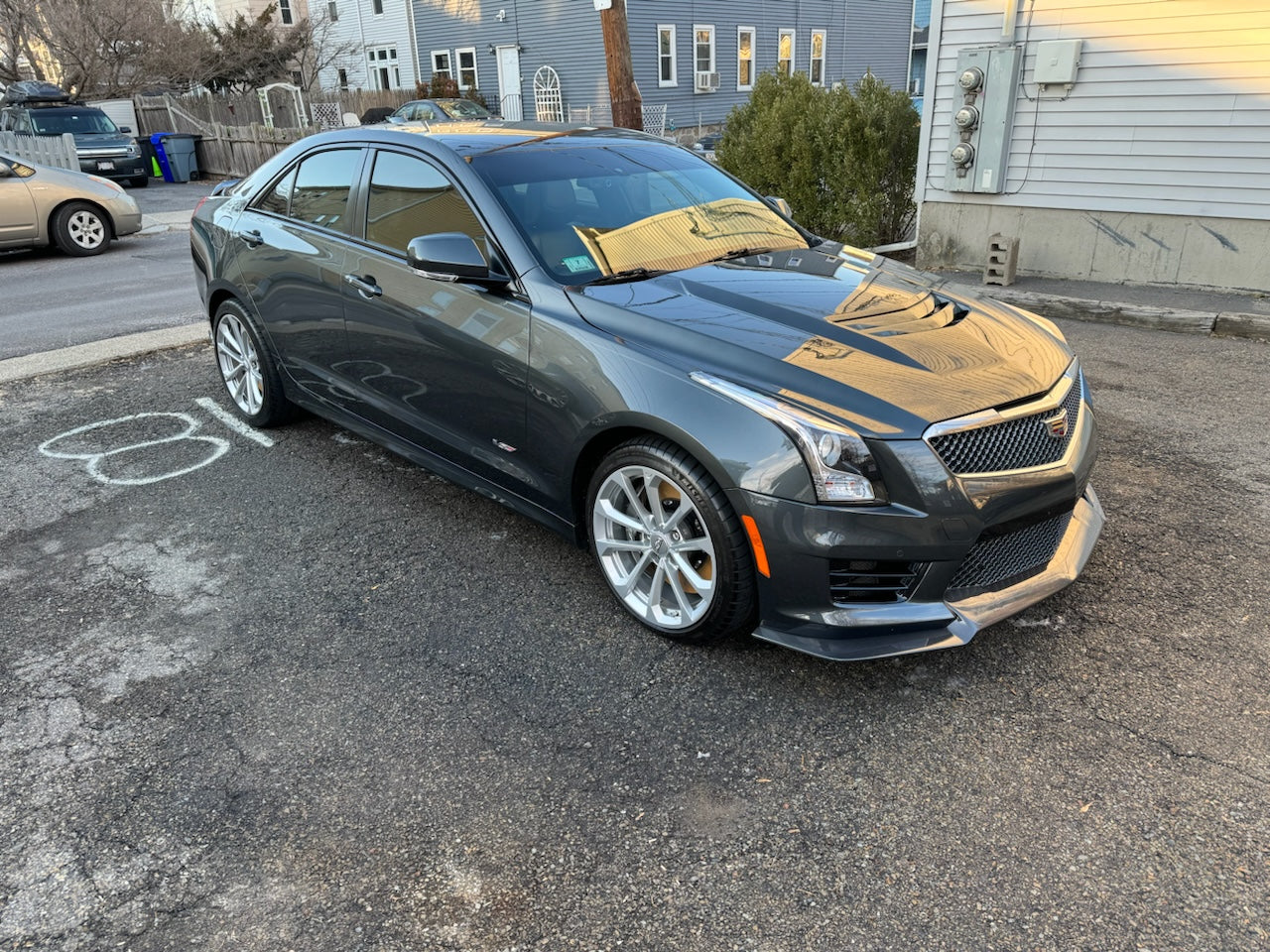 ATS-V - Carbon Fiber Front Lip Splitter Ground Effects